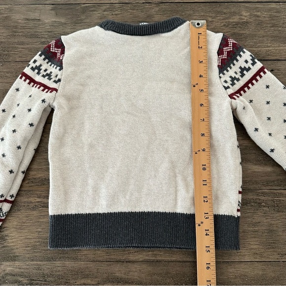 Lands End Kids XXS 3-4 Family Matching Fair Isle Crewneck Sweater Cotton Ski - Picture 5 of 6